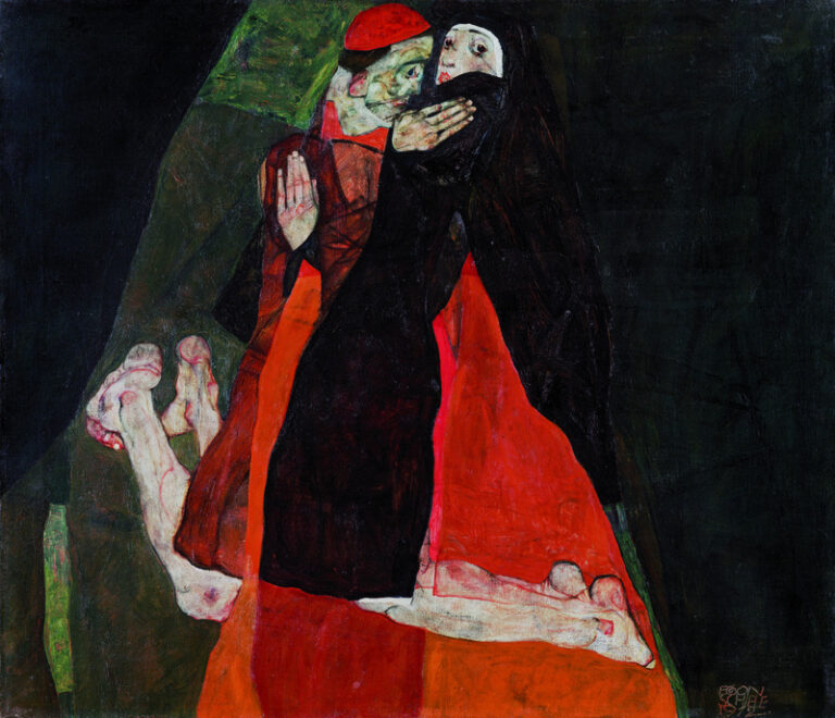 Egon Schiele Cardinal And Nun