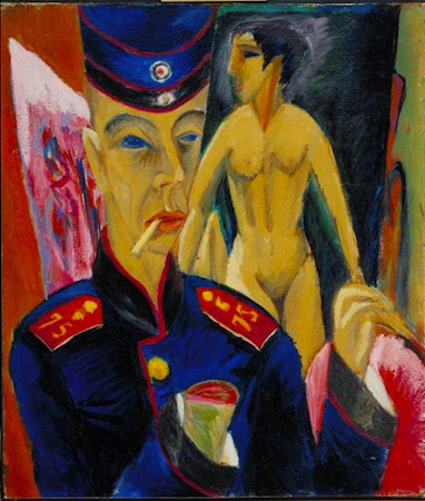 Ernst Ludwig Kirchner Self Portrait As A Soldier